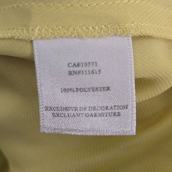 Robert Rodriguez Chartreuse/Yellow Unique Draped Tie Front Top Size 8 - Picture 7 of 7